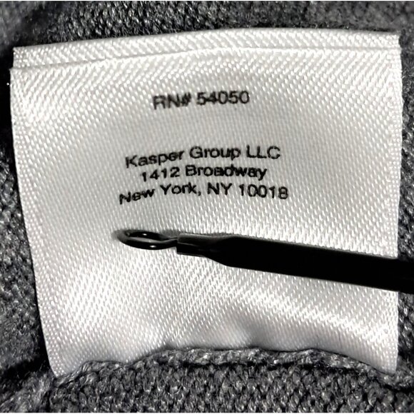 Anne Klein Gray Off the Shoulder Cowl Neck Sweater M Viscose Blend - Picture 12 of 13